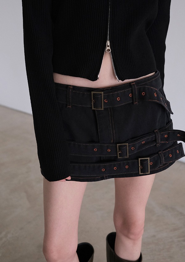 micro belt skirt pants (2color)